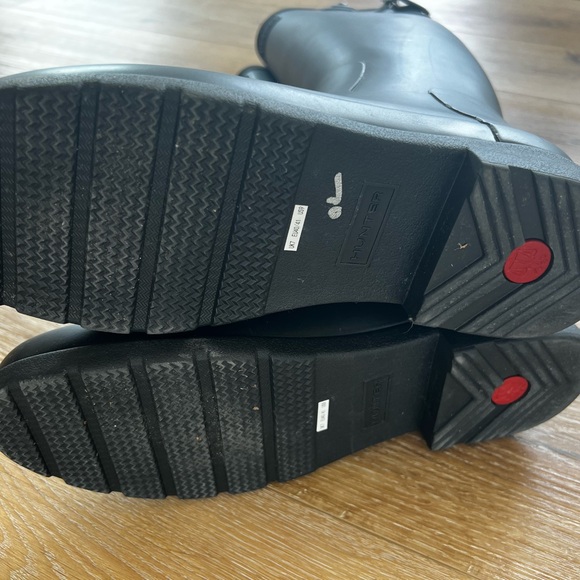 Hunter Original Refined Black Matte Tall Rain Boots Waterproof NEW - Picture 6 of 7